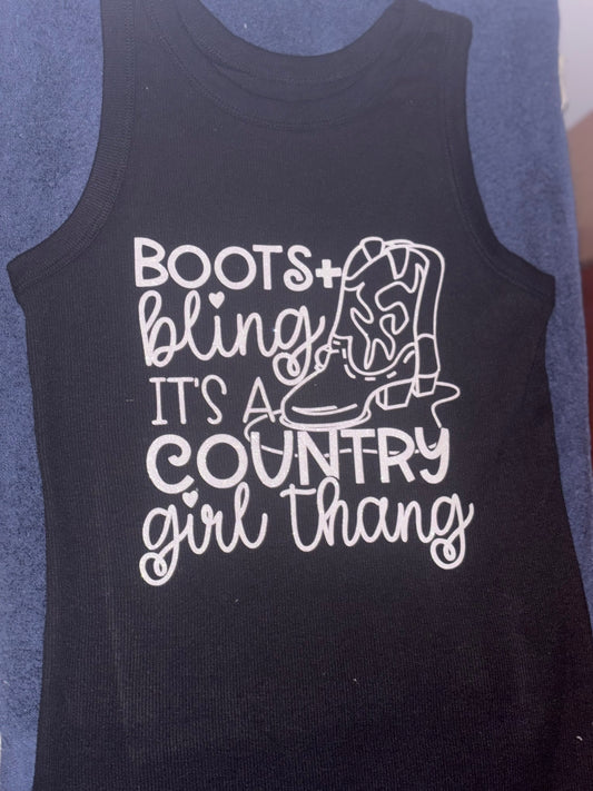Boots+bling it’s a country girl thang