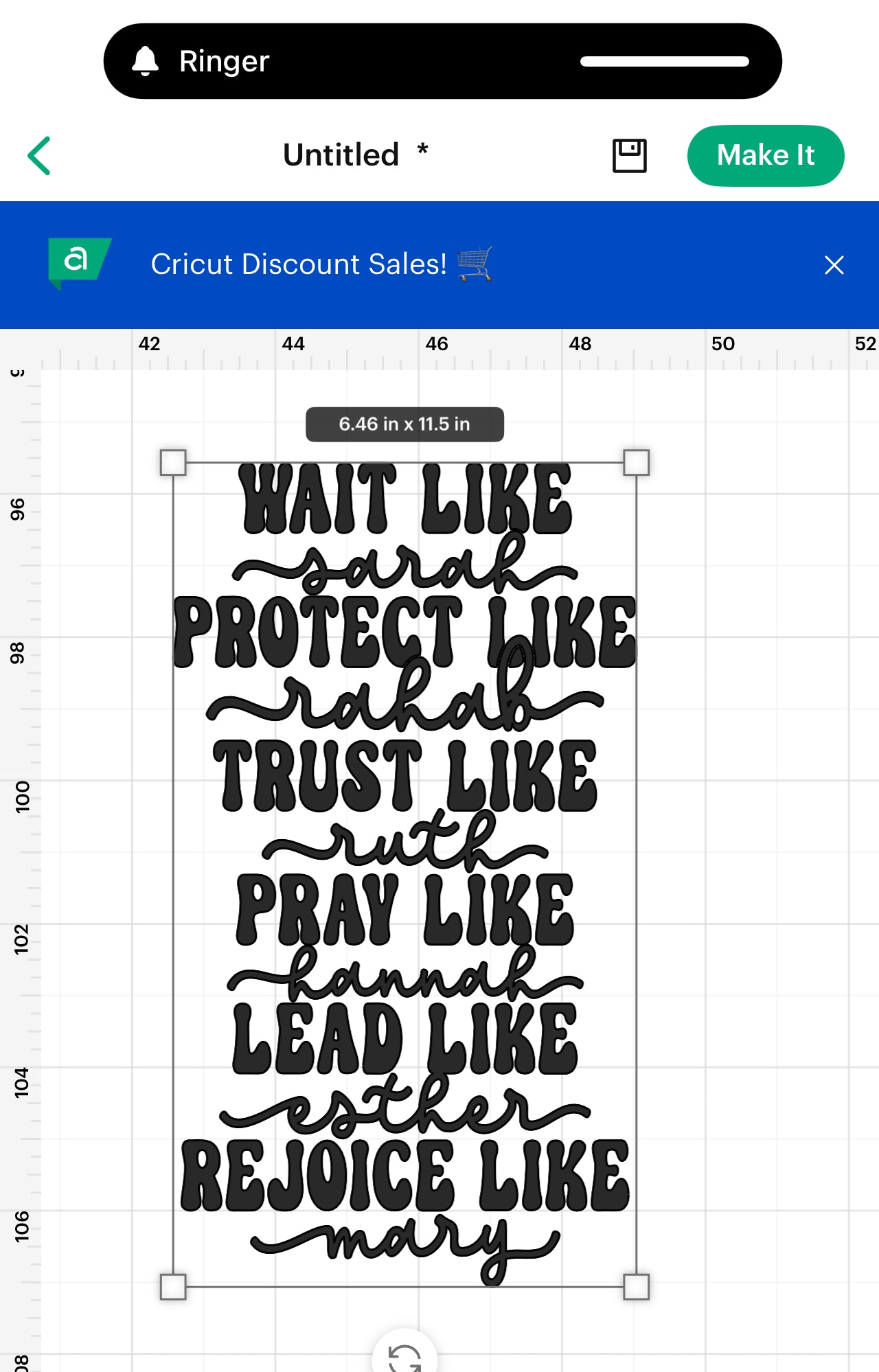 Like the women in the Bible